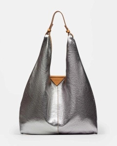Bolso The Shopping En Napa Metalizada