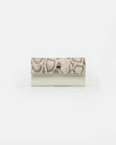 Billetera Boston en Cuero Snake Print